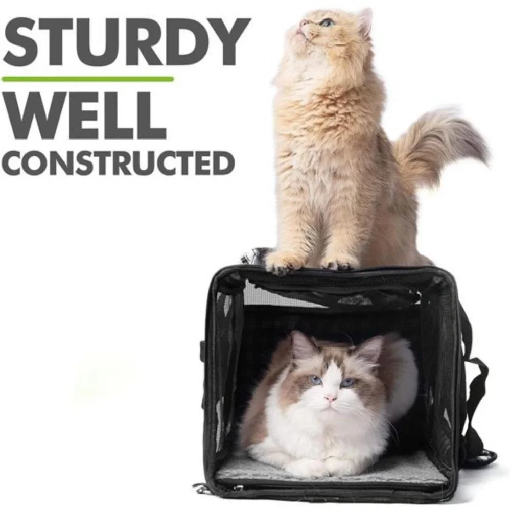 Large Cat Carrier for 2Cats,Soft-Sided Pet Carrier for Cat,Top Load Cat Carriers